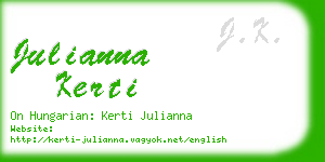 julianna kerti business card